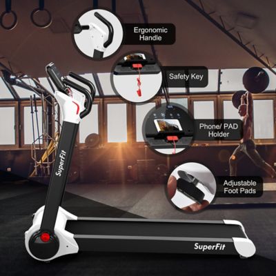 Costway Superfit Folding 2.25hp Electric Treadmill Running Machine App