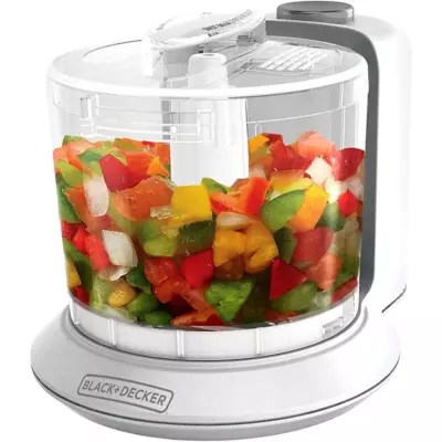 Black+Decker One-touch Electric Food Mini Chopper 1.5 Cup Vegetable