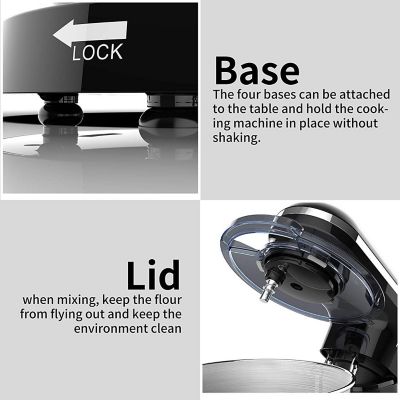 Nurxiovo 6.5qt 6 Speed Stand Mixer, 660 Watts | TheBay