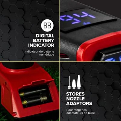 BULLSEYE Pro Cordless Rechargeable Digital 150 Psi Air Compressor Tire