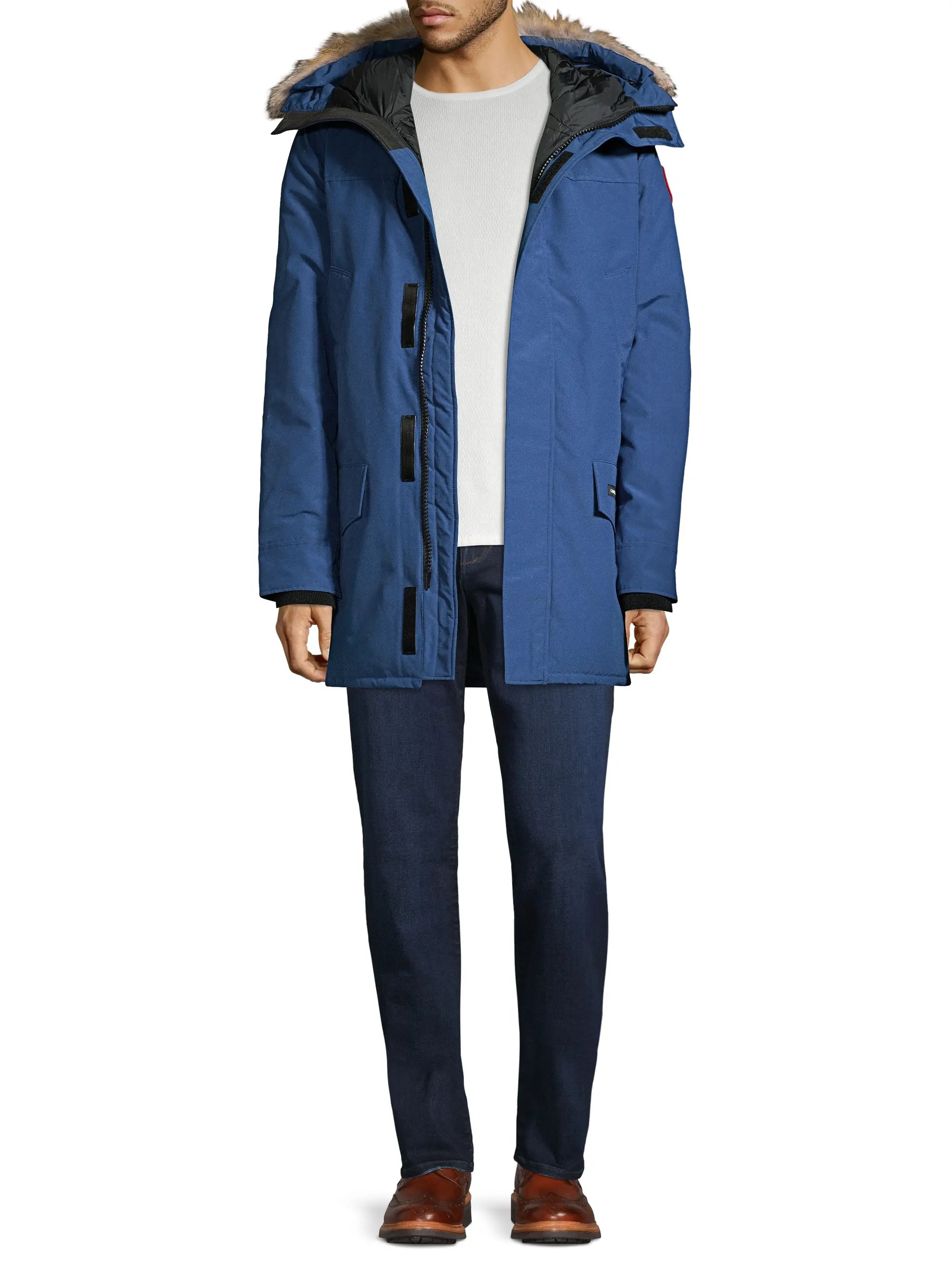 Shop Canada Goose Langford SlimFit Coyote FurTrim Down Parka Saks