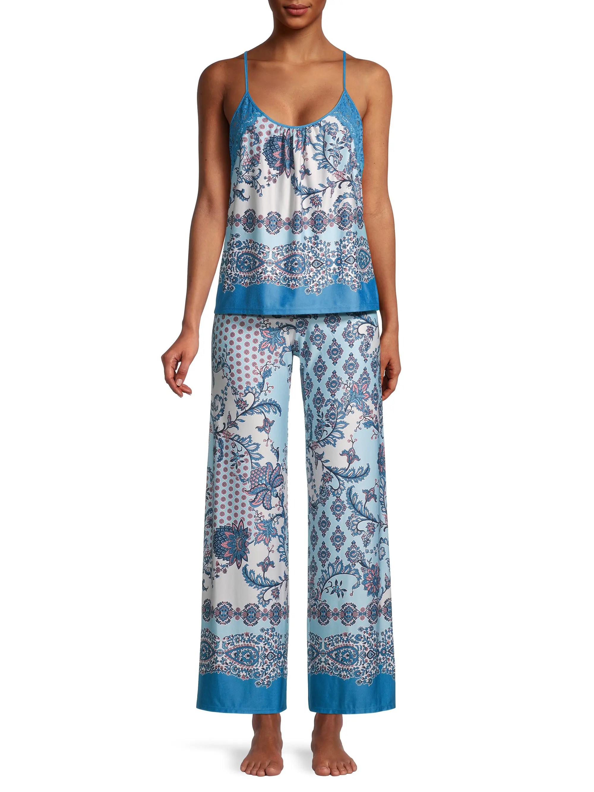 Shop In Bloom Davida 2Piece Paisley Camisole & Pants Pajama Set Saks