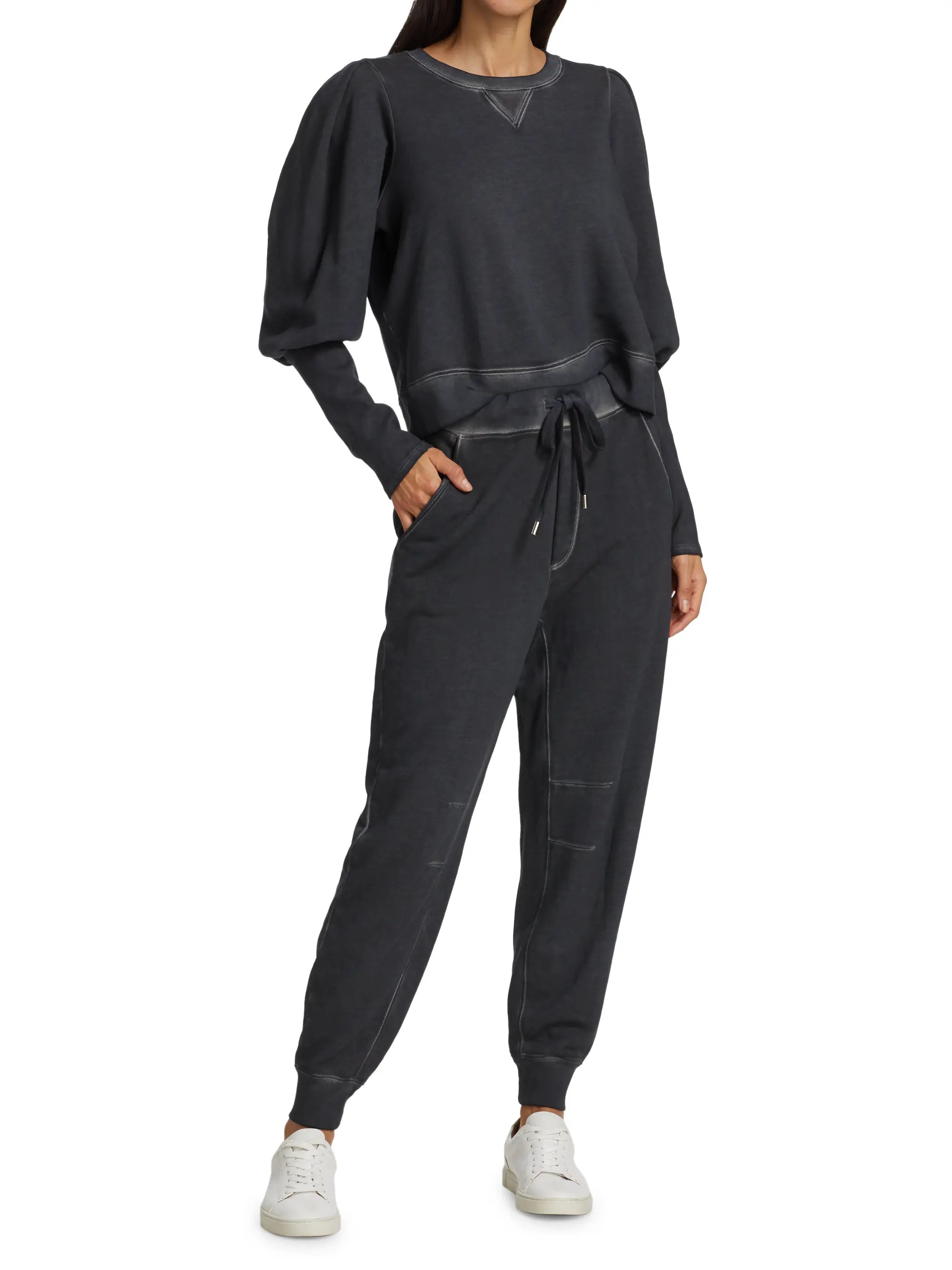 Veronica Beard Analeigh PuffSleeve Sweatshirt SaksFifthAvenue