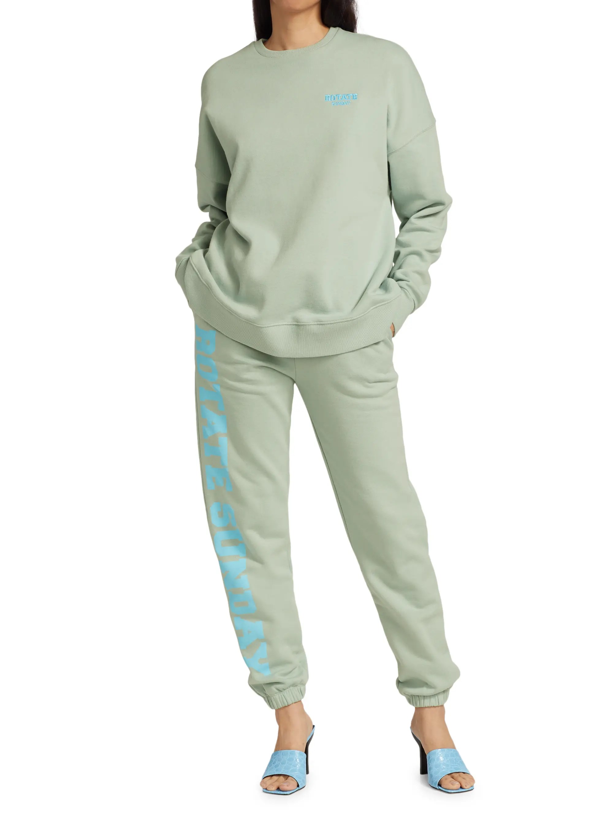 Shop ROTATE Birger Christensen Rotate Sunday Iris Crewneck Sweatshirt