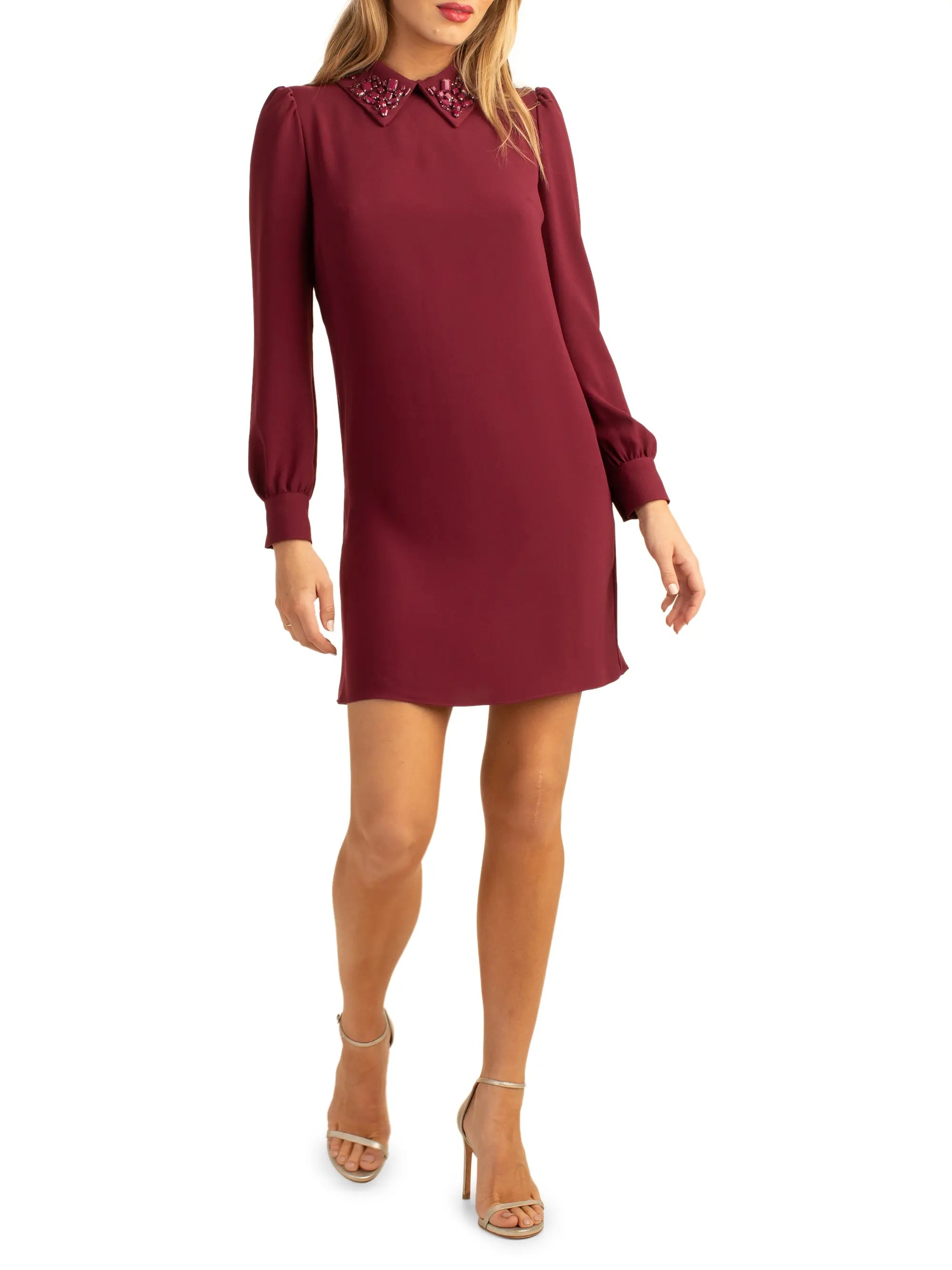 Shop Trina Turk Gaudin Jeweled Collar Shift Dress Saks Fifth Avenue