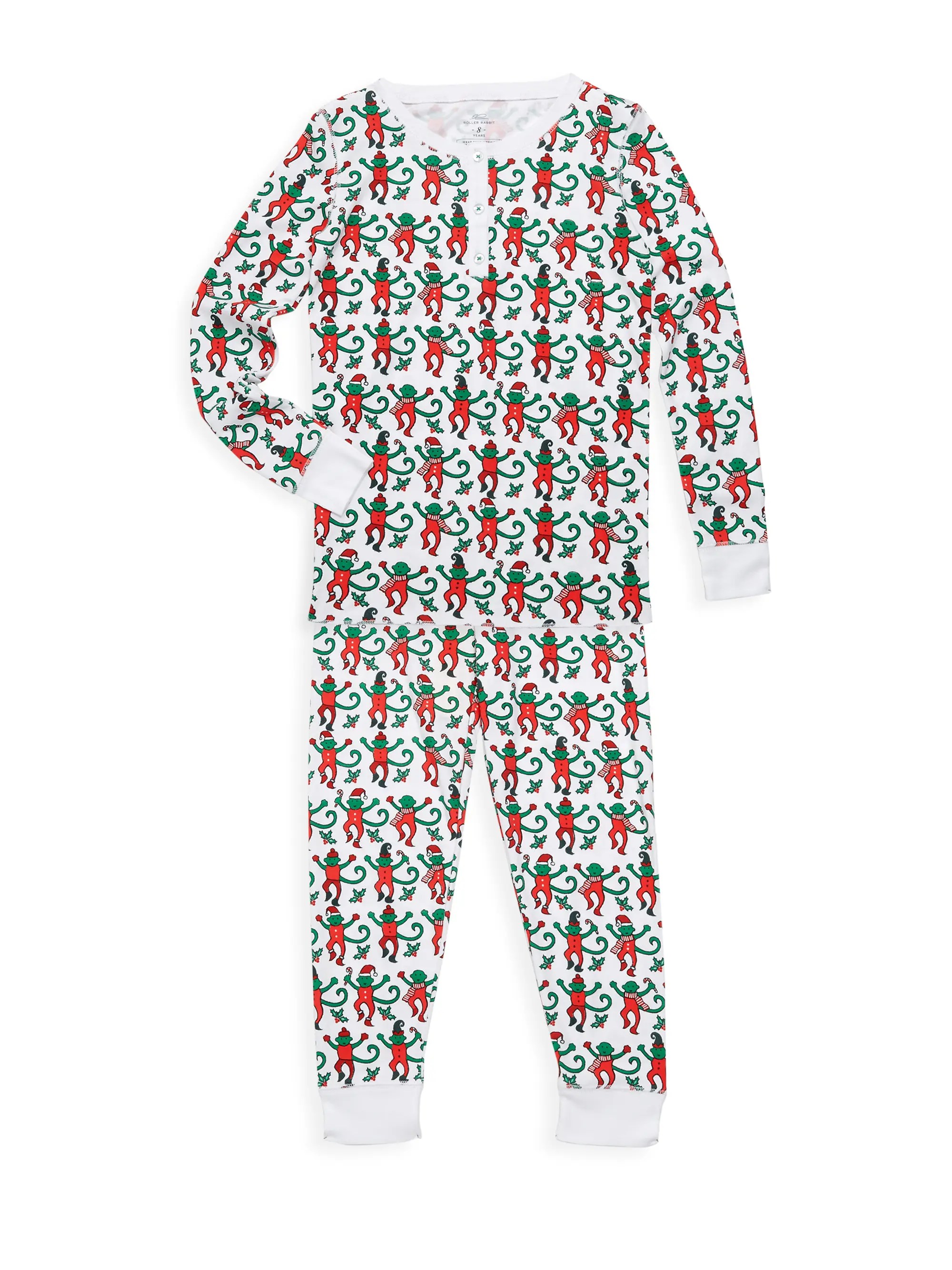 Roller Rabbit Kid's Monkey Mas TwoPiece Pajamas SaksFifthAvenue
