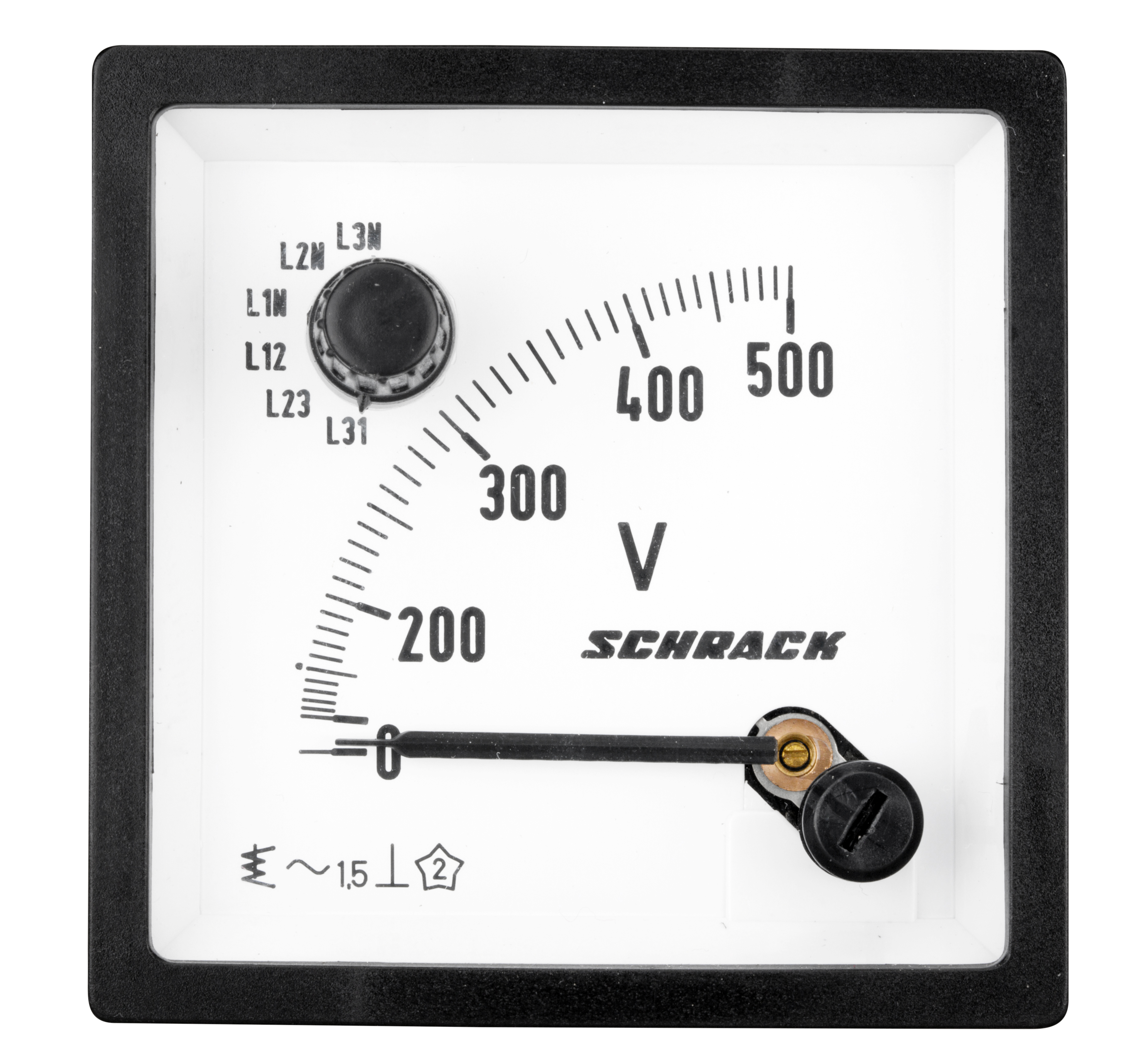 Voltmeter mit integriertem Umschalter