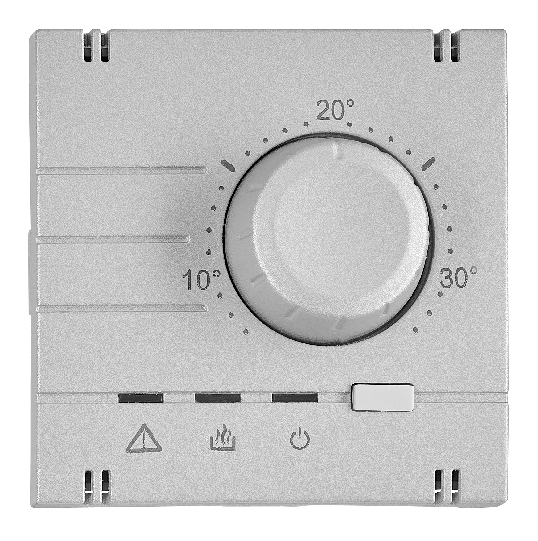 Kryt termostatu pro topení, analogový, stříbrný Online Shop Schrack