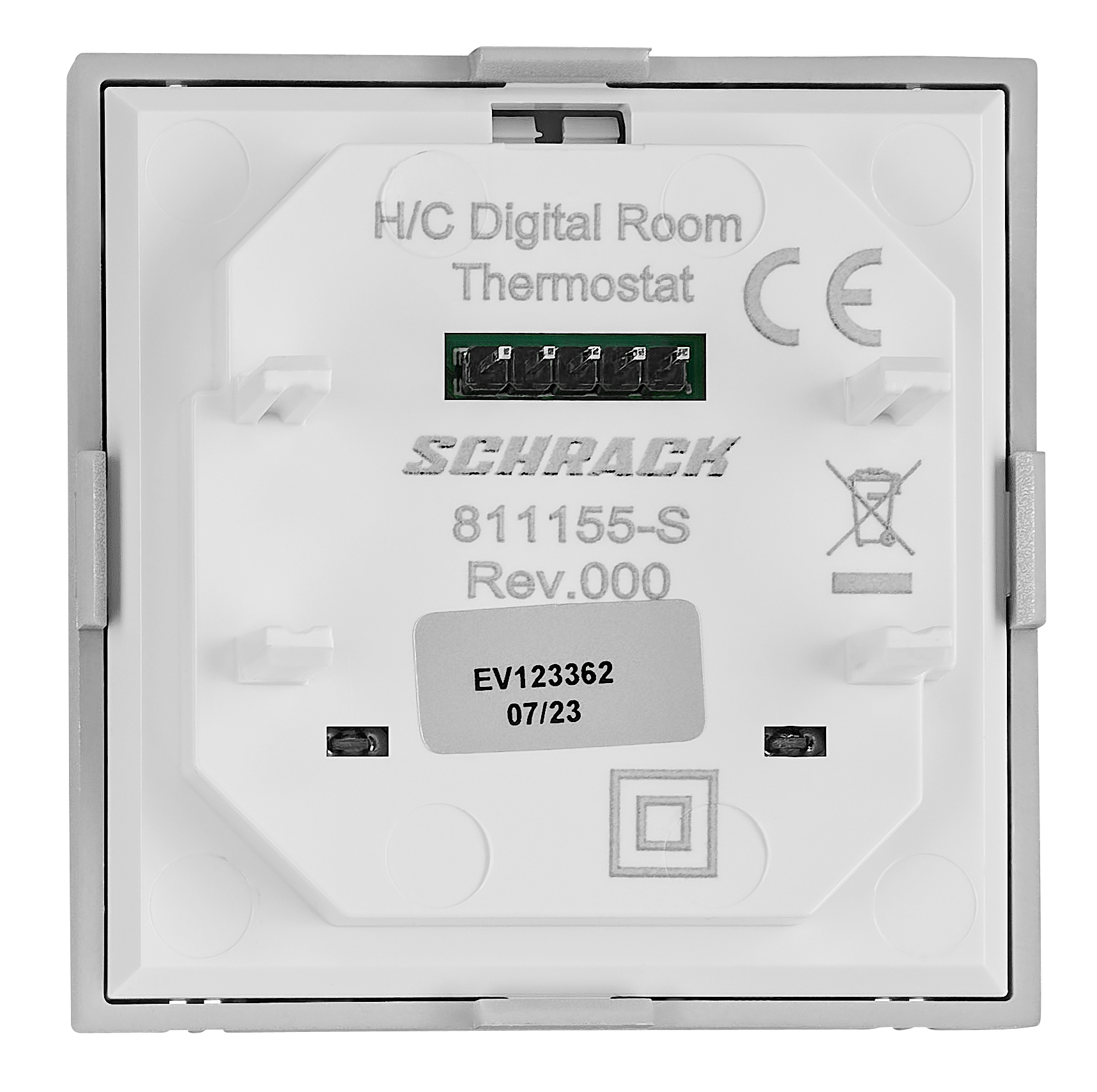 Kryt termostatu pro topení/chlazení, digitální, stříbrný Online Shop