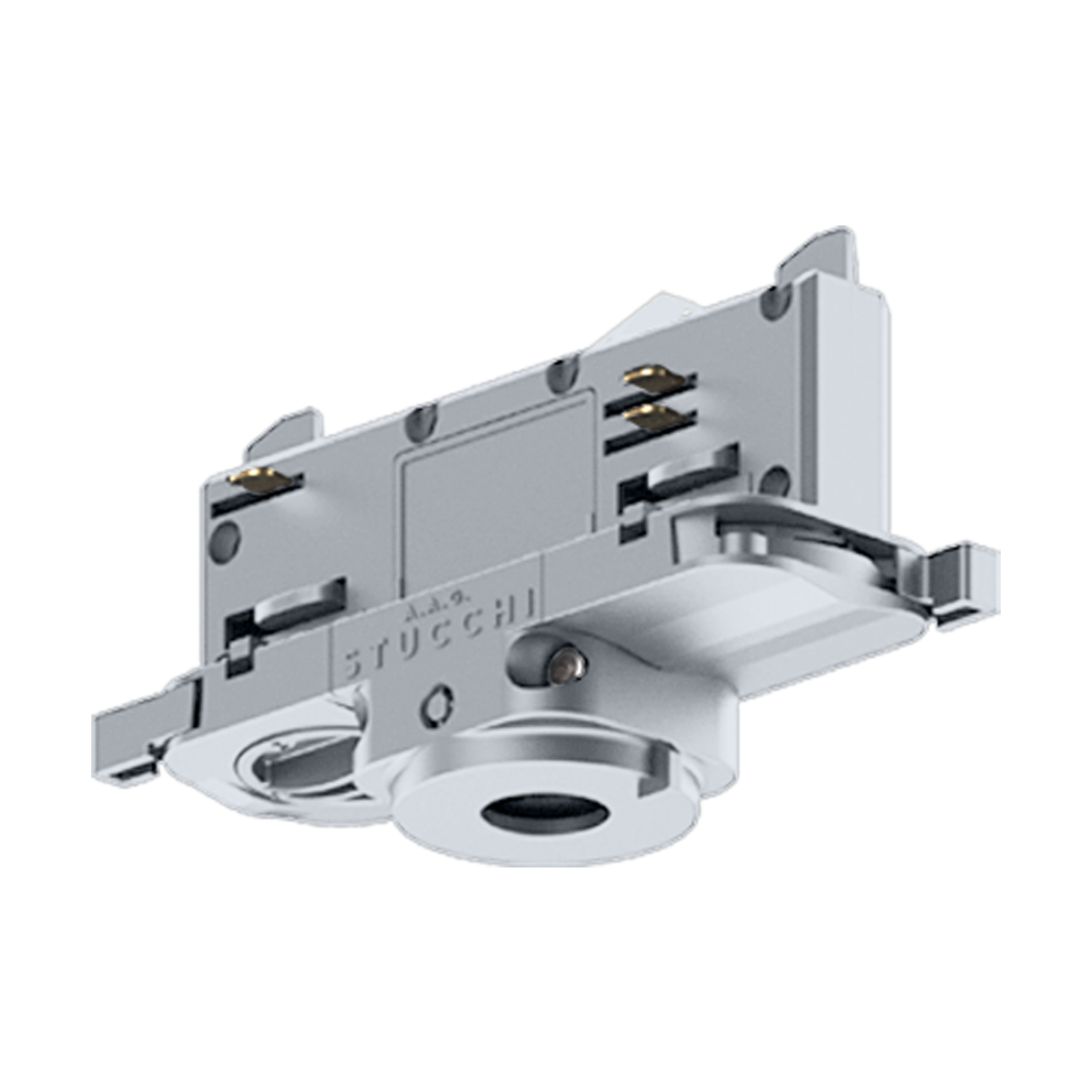 TRACK ON 3PHASE ADAPTER INCL. STRAIN RELIEF DALI SILVER Online Shop