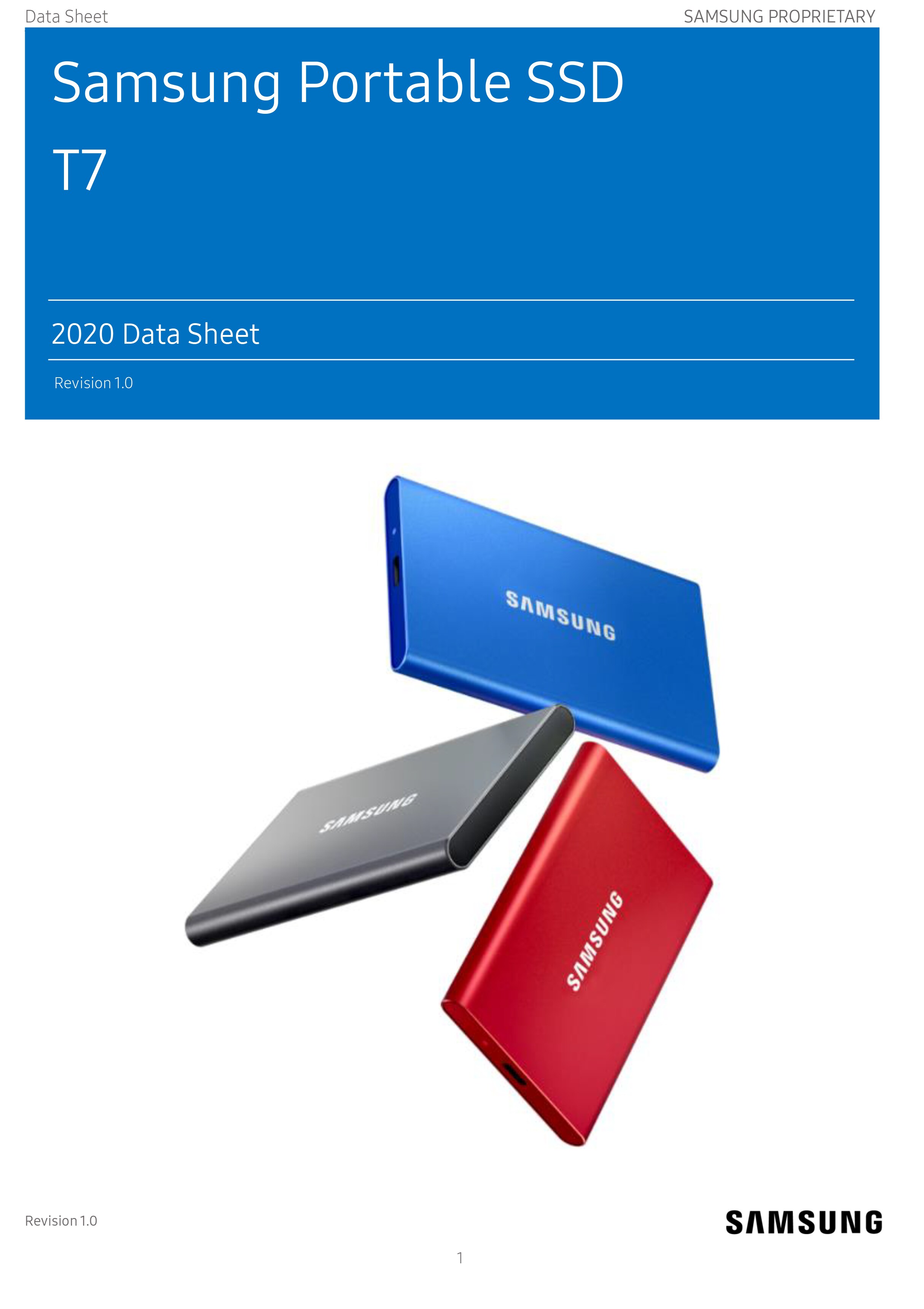 Samsung T7 Portable SSD Samsung Semiconductor USA