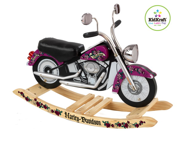 New Pink HarleyDavidson Toy Motorcycle Rocking Horse Girls Bike Rocker