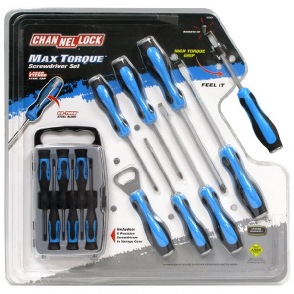 New Channellock Screwdriver Set 7 Standard Screwdrivers 6 Precision
