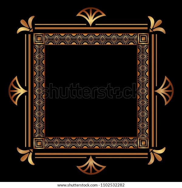 Art Deco Frames Borders Stock Vector (Royalty Free) 1102532282