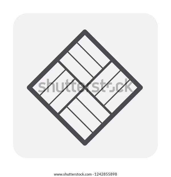 Basket Weave Bond Pattern Vector Icon Stock Vector (Royalty Free