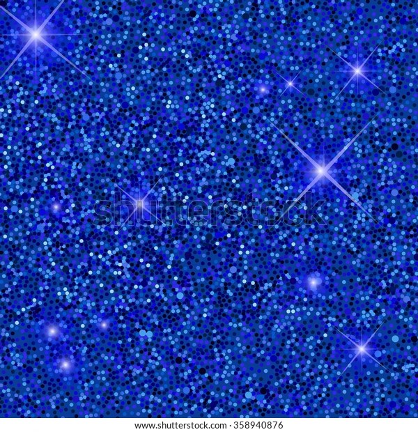 Blue Glitter Background Vector Stock Vector (Royalty Free) 358940876