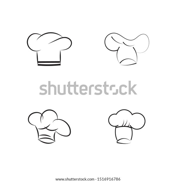 Chef Hat Logo Template Vector Icon Stock Vector Royalty Free 1516916786