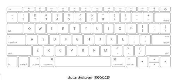 Printable Keyboard Layout Template Laptop Keyboard La - vrogue.co
