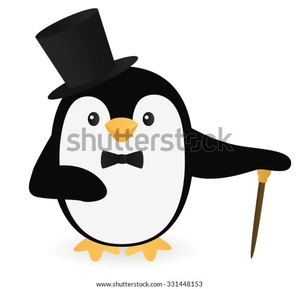 Dapper Penguin Stock Vector (Royalty Free) 331448153 Shutterstock