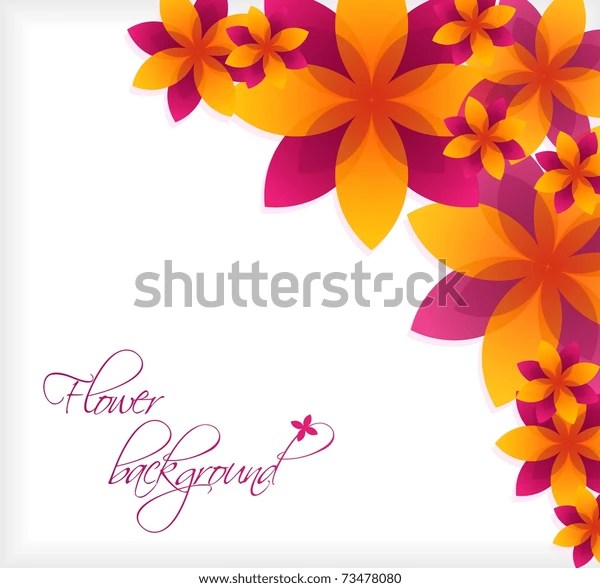 Flower Background Vector Stock Vector (Royalty Free) 73478080