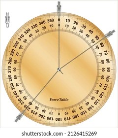 Force Table Simple Tool Demonstrating First Stock Vector (Royalty Free