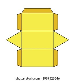 Geometric Nets Triangular Prism Stock Vector (Royalty Free) 1989328646