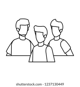 Group Men Characters Stock Vector (Royalty Free) 1237130449 | Shutterstock