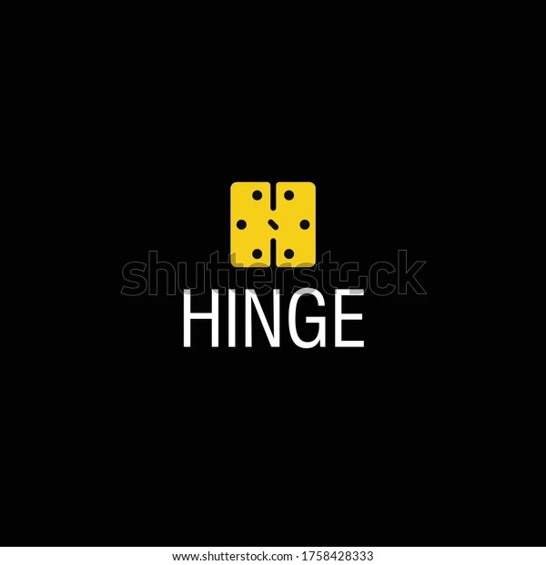 Hinge Logo Concept Using Initials Letter Stock Vector (Royalty Free