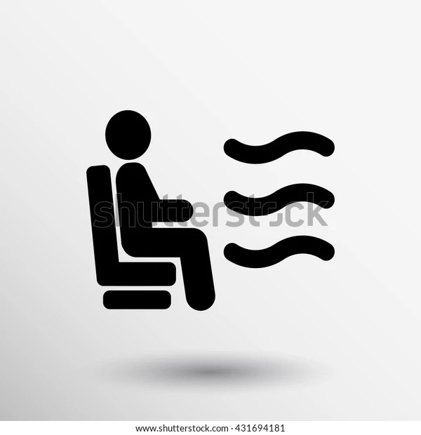 Inside Vent Button Symbol Version Car Stock Vector (Royalty Free) 431694181
