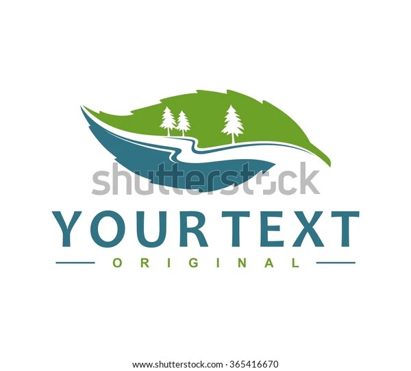 Leaf River Flow Stock Vector (Royalty Free) 365416670 Shutterstock