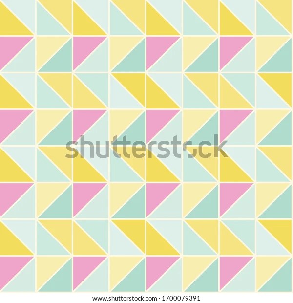 Pastel Triangular Vector Repeat Pattern Perfect Stock Vector (Royalty