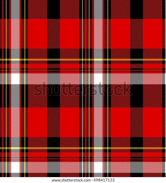Red Plaid Pattern Stock Vector (Royalty Free) 498417133