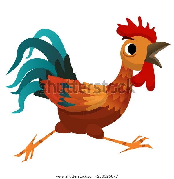 Running Rooster เวกเตอร์สต็อก (ปลอดค่าลิขสิทธิ์) 253525879 Shutterstock