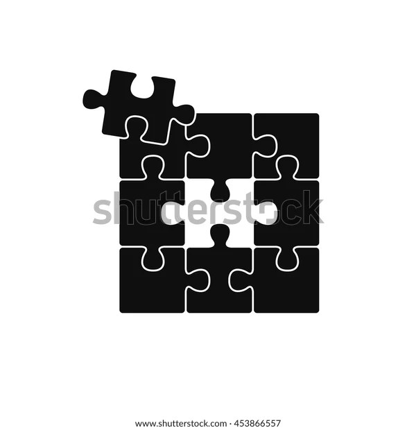 Solve Puzzle Task Vector Graphic Art Stock Vector (Royalty Free) 453866557