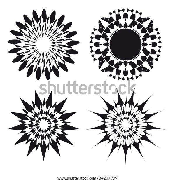 Spirograph Ornament Tattoo Design Elements Stock Vector (Royalty Free) 34207999 620_x_600_jpg