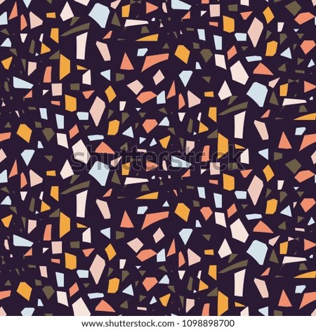 Terrazzo Tile Seamless Vector Pattern Texture Stock Vector Royalty
