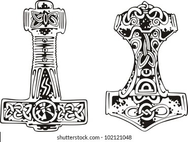 Symbole Du Marteau De Thor Viking : Image Vectorielle De Stock (Libre De Droits) 237004327 280_x_370_jpg