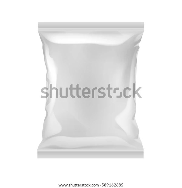 Vertikal versiegelte, leere Kunststofffolie für Verpackungsdesign mit