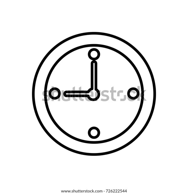 Wall Clock Time Stock Vector (Royalty Free) 726222544 Shutterstock