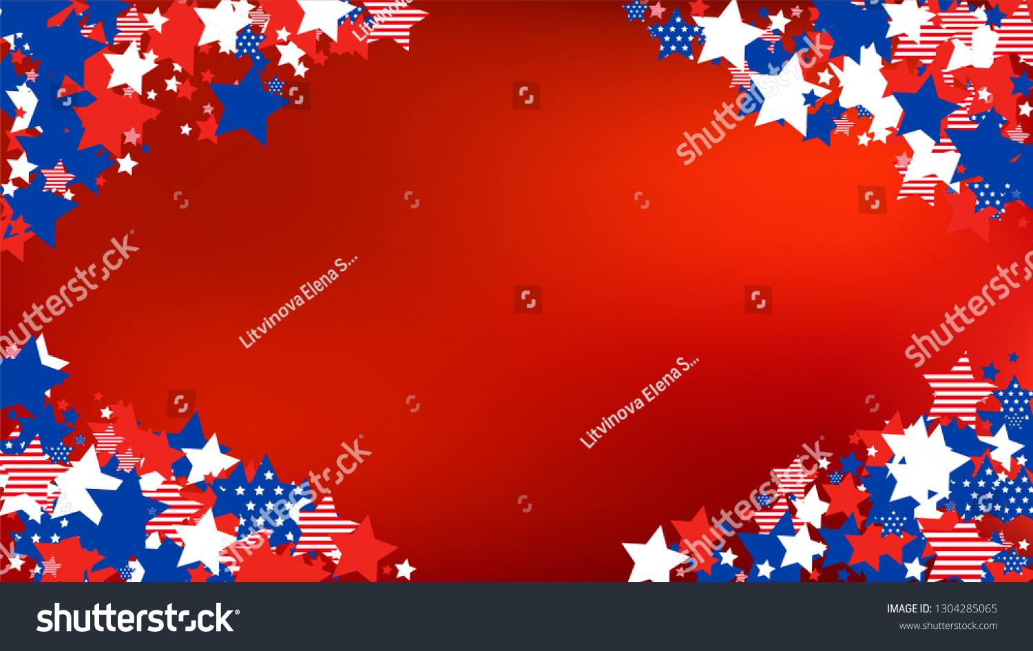 Colors of American Flag Red, Blue and White. Royalty Free Stock