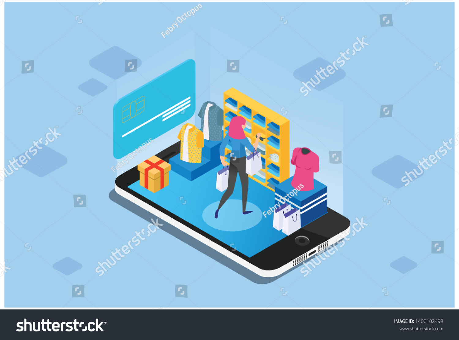 Concept of sales, online shopping, Royalty Free Stock