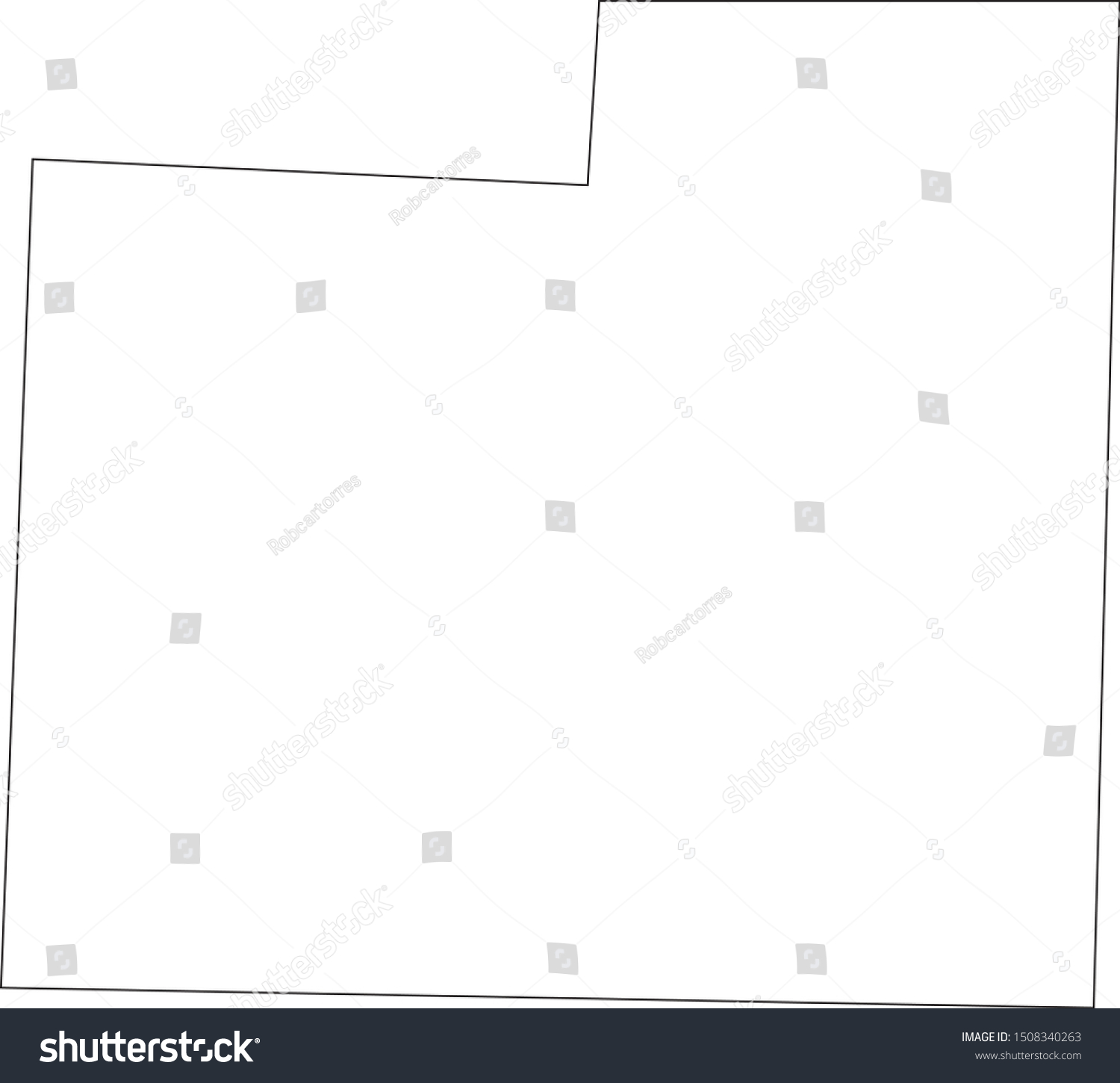 winkler county map in state of texas Royalty Free Stock Vector