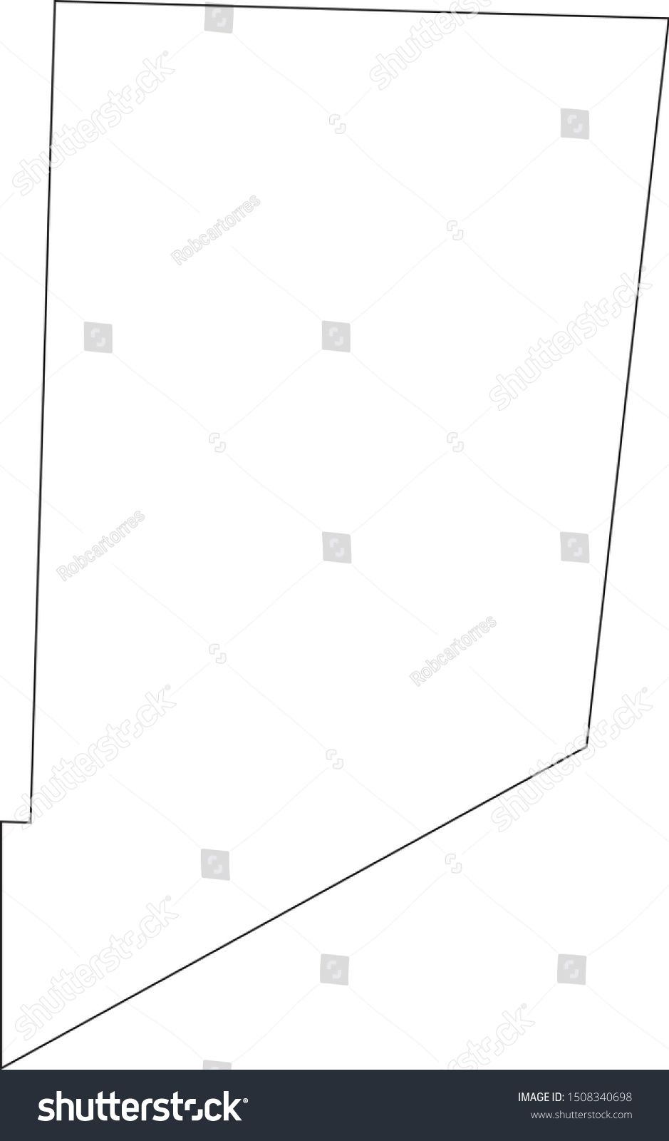 culberson county map in state of texas Royalty Free Stock Vector