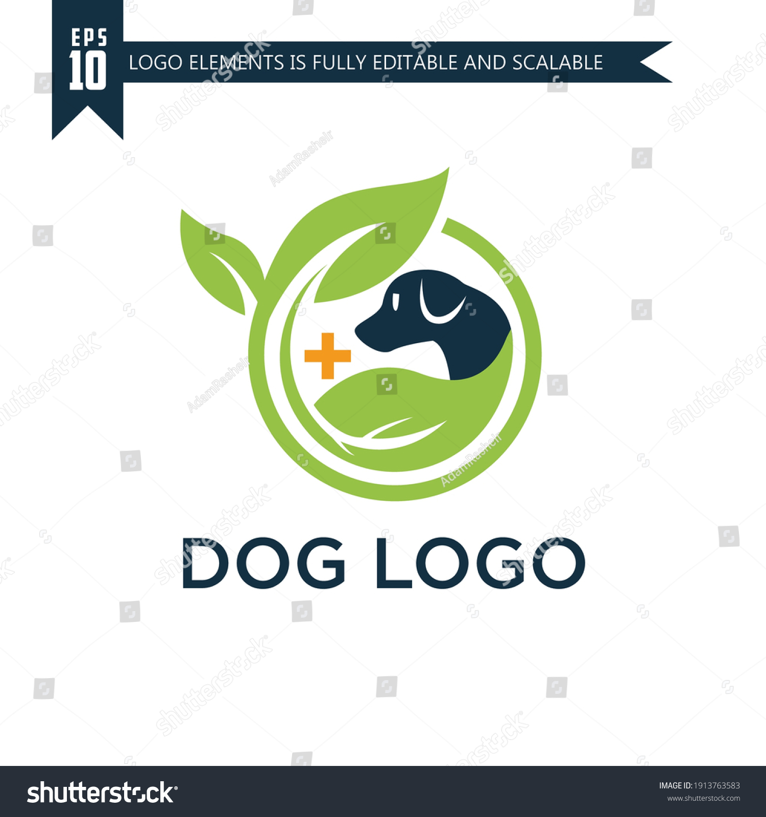 Dog Health Logo Template Design For Icon or Royalty Free Stock Vector 1913763583