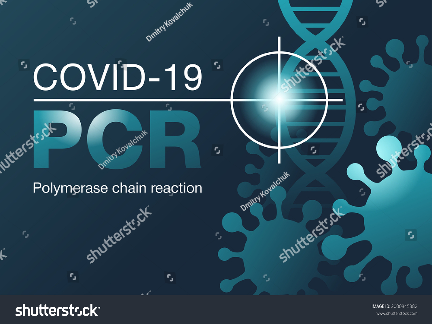 PCR testing banner DNA samples collection for Royalty Free Stock