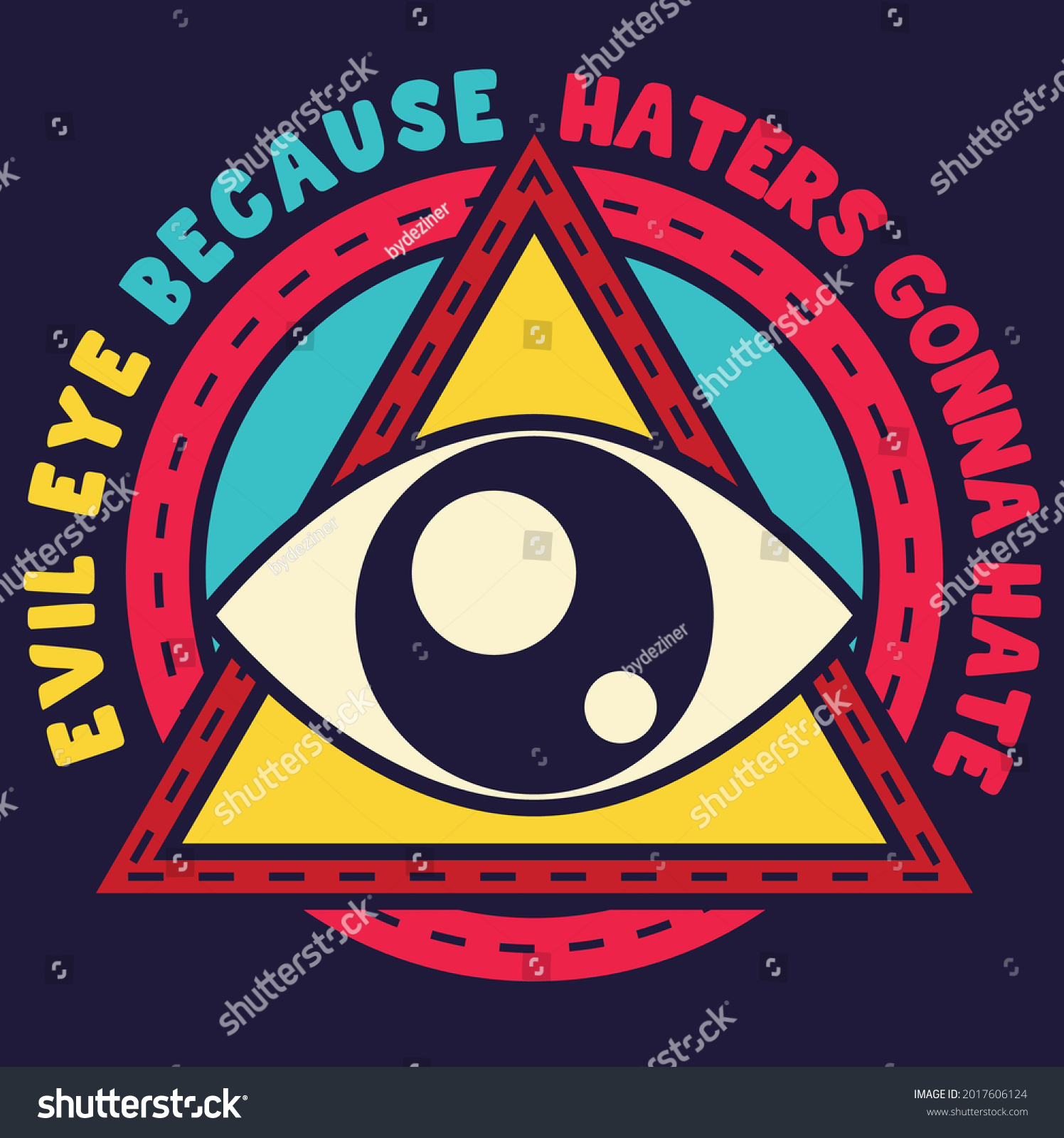 evil eyes off because hatters gonna hate Royalty Free Stock Vector