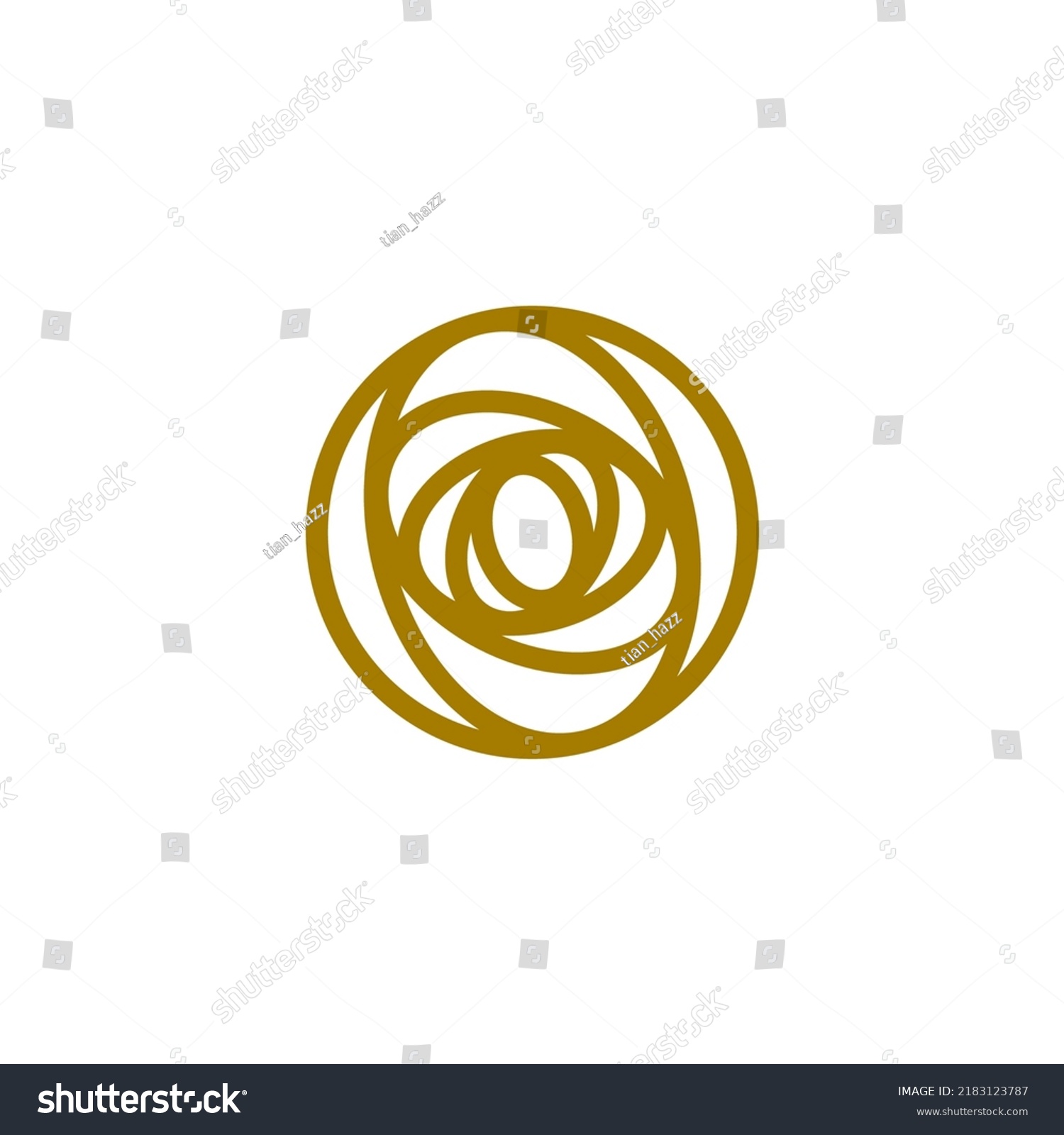 abstract rose flower logo template Royalty Free Stock Vector