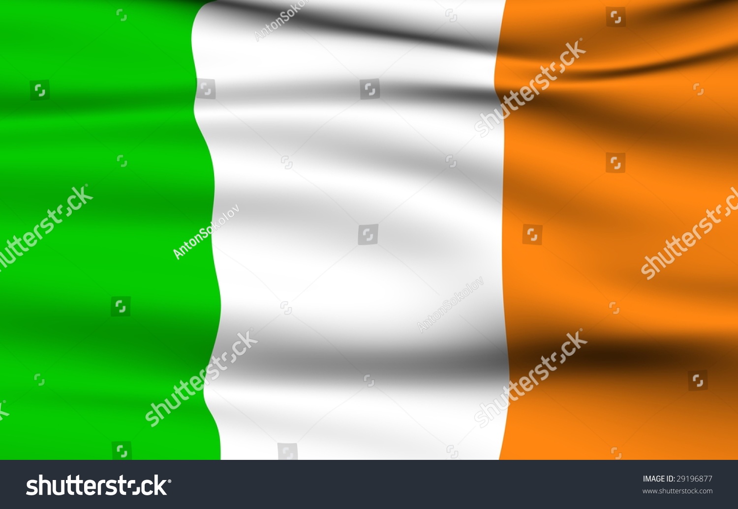 Irish Flag Royalty Free Stock Photo 29196877