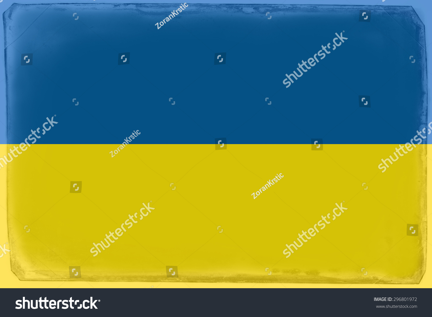 Ukrainian flag Royalty Free Stock Photo 296801972