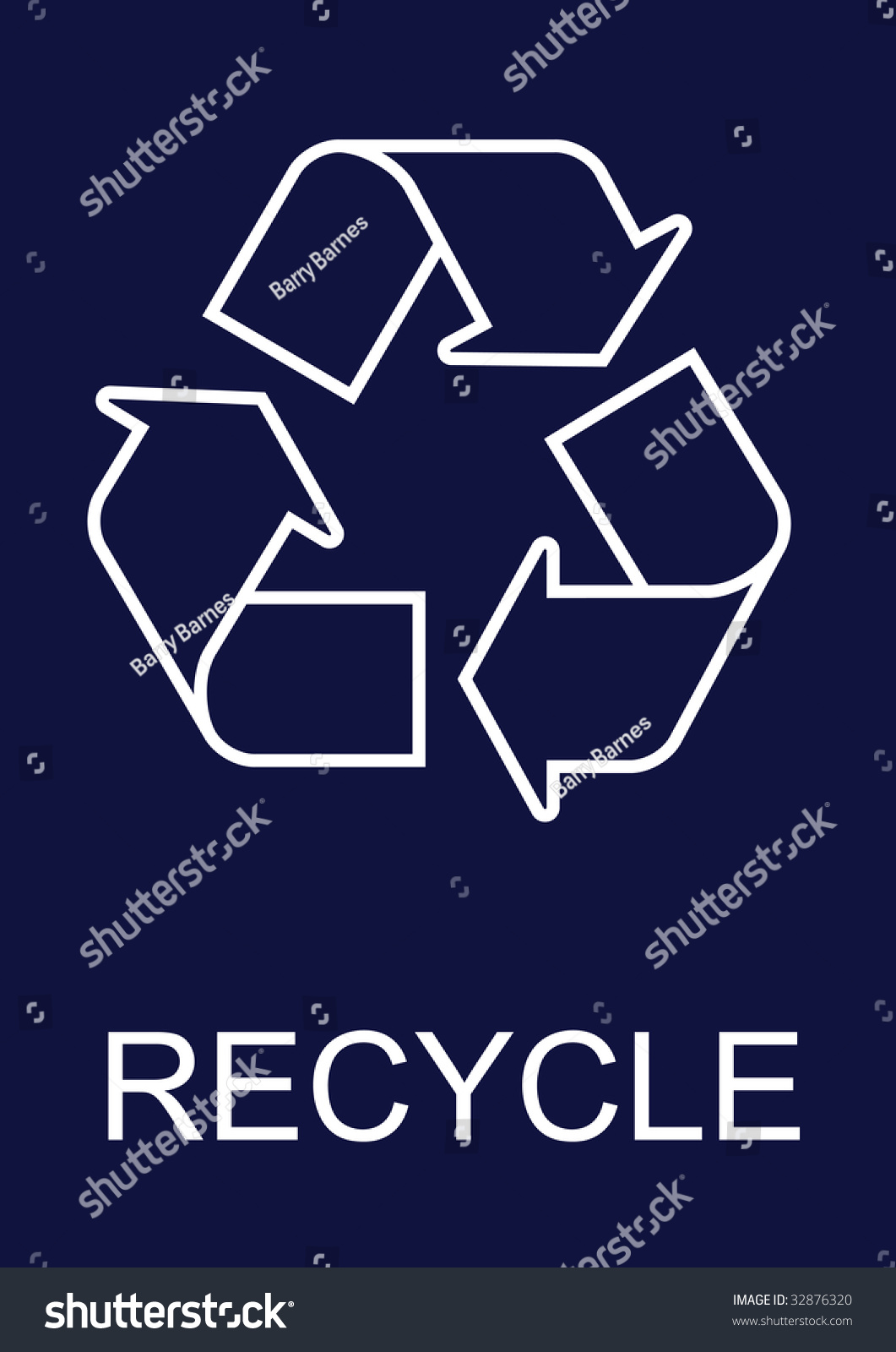 Mandatory Recycle Sign Royalty Free Stock Photo 32876320